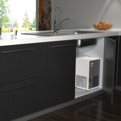 COSMETAL H2OMY IN: frigo-gasatore da incasso (liscia/frizzante, temp.ambiente/fredda/calda)